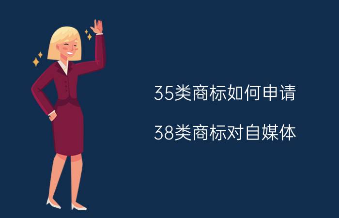 35类商标如何申请 38类商标对自媒体，网上销售有用吗？什么行业，什么公司要注册？